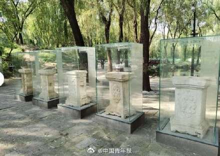 7件圆明园流失石柱文物回归 7件圆明园流失石柱文物回归