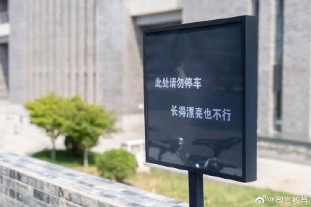 北大新添设的指示牌成校园“显眼包”