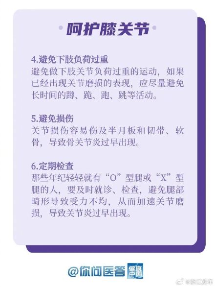 你的膝关节还好吗？日常如何保养？