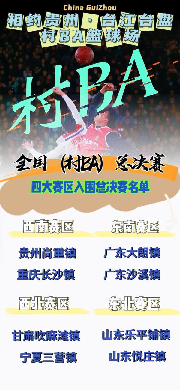 “村BA”全国总决赛 赛程表出炉