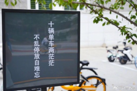 北大新添设的指示牌成校园“显眼包”