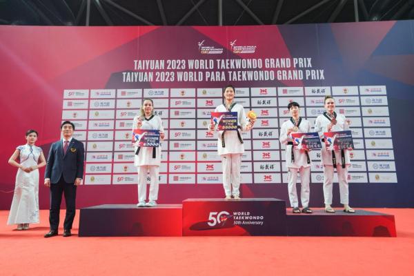 世界跆拳道大奖赛太原站收官日中国选手徐蕾摘金