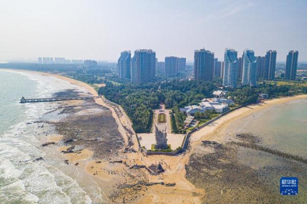 天空之眼瞰海南环岛旅游公路临高段 天空之眼瞰海南环岛旅游公路临高段