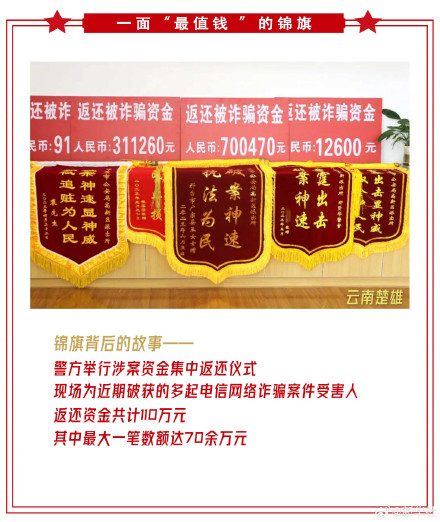 最真诚的肯定!盘点云南警方收到的花式锦旗 最真诚的肯定!盘点云南警方收到的花式锦旗