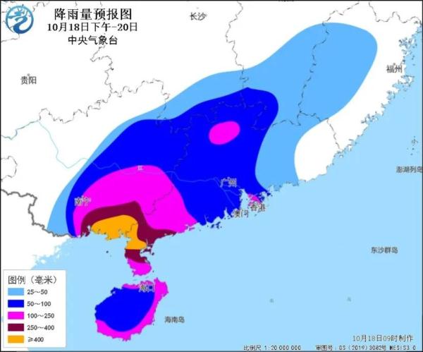 中国气象局启动台风四级应急响应！广西广东海南岛雨势强劲