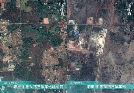 超震撼！卫星对比图看一带一路项目