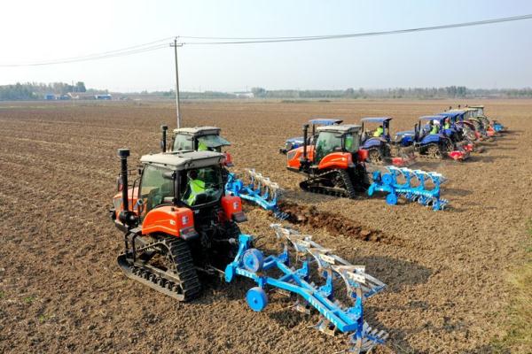 河北廊坊安次区：冬小麦播种忙