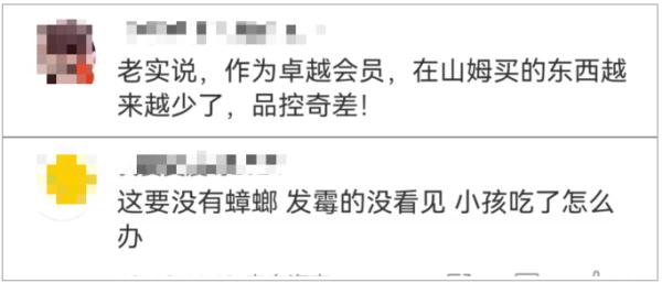山姆又摊上事了，热卖的咸味海苔竟然嵌着蟑螂