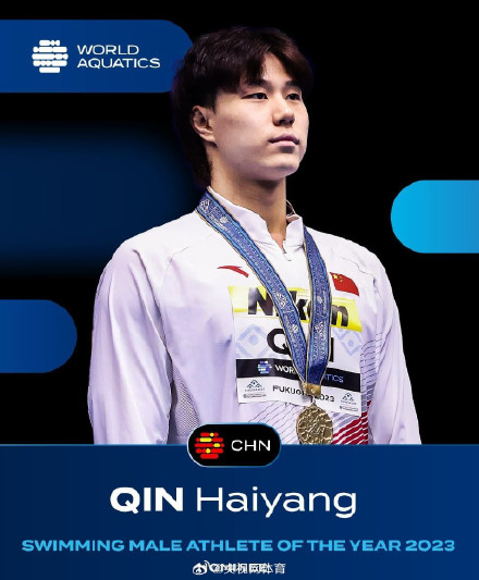 覃海洋提名世界泳联最佳男运动员