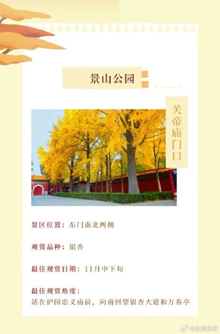 北平之秋便是天堂｜这个秋天，来一场斑斓绚丽的公园 烂漫之约！
