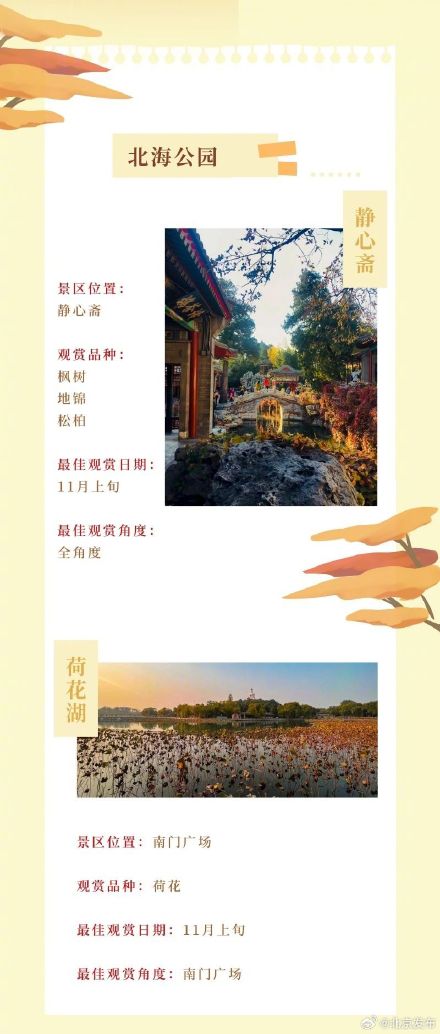北平之秋便是天堂｜这个秋天，来一场斑斓绚丽的公园 烂漫之约！