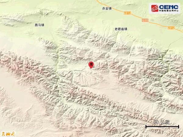 甘肃酒泉发生5.5级地震，震源深度10公里，张掖、敦煌震感明显