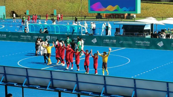 亚残运会盲人足球比赛中国队力克日本队迎来两连胜 亚残运会盲人足球比赛中国队力克日本队迎来两连胜