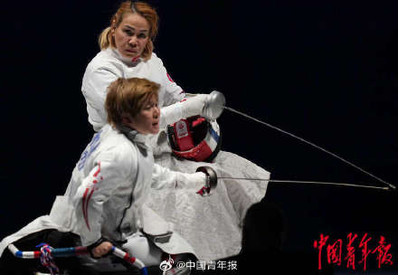 亚残会轮椅击剑中国剑客揽3金