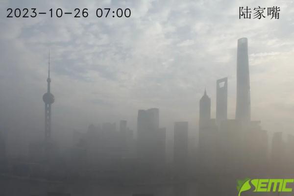 今晨上海大雾!注意:夜间PM2.5污染,降温+降雨也不远了...