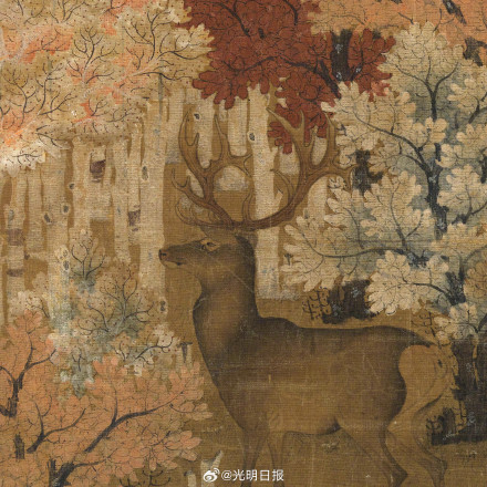 古画里的时令 呦呦鹿鸣枫叶红 古画里的时令 呦呦鹿鸣枫叶红