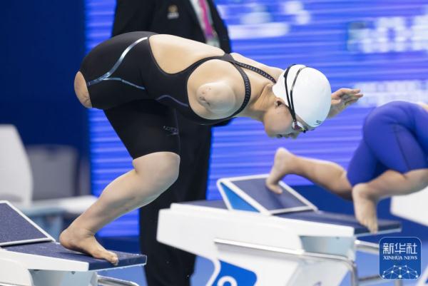 杭州亚残运会蒋裕燕获游泳女子50米自由泳s6级夺冠