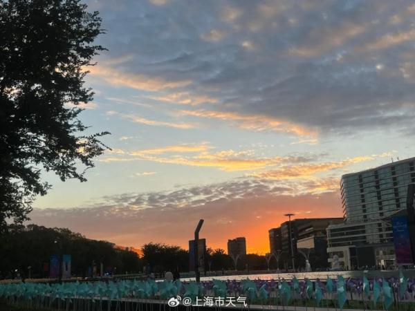 上海今天的橙色晚霞你拍到了吗？冷空气“摆烂”，回暖战线继续拉长，直到…