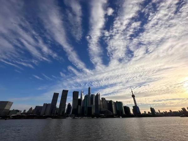 上海今天的橙色晚霞你拍到了吗？冷空气“摆烂”，回暖战线继续拉长，直到…