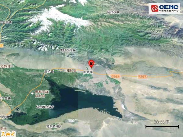 新疆巴音郭楞州和硕县发生3.0级地震