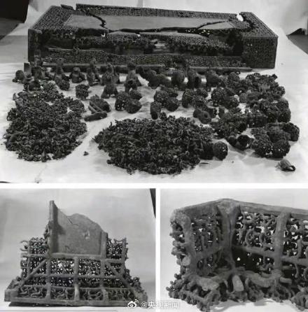 国宝云纹铜禁是数百件碎片复原的 国宝云纹铜禁是数百件碎片复原的