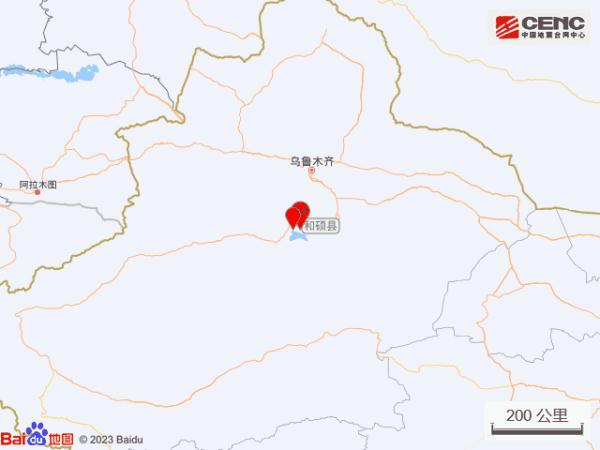 新疆巴音郭楞州和硕县发生3.0级地震