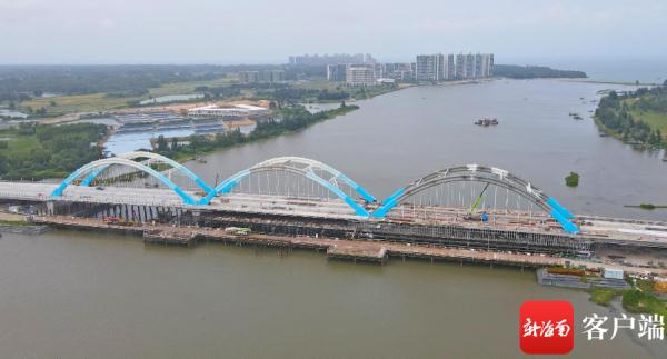 力争年底通车！海南文澜江大桥建设有新进展→