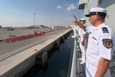 中国海军第44批护航编队圆满完成对卡塔尔友好访问 中国海军第44批护航编队圆满完成对卡塔尔友好访问