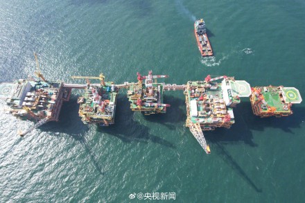 骄傲转发!我国海上首座五星连珠平台建成 骄傲转发!我国海上首座五星连珠平台建成