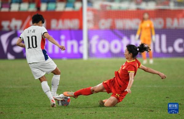 巴黎奥运会女足亚洲区预选赛中国队战平韩国队