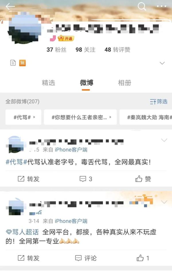 搞“网络代骂”赚钱？抓！