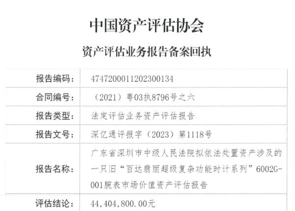 4400万元百达翡丽、2亿元豪宅，深圳一“黑老大”资产将被拍卖