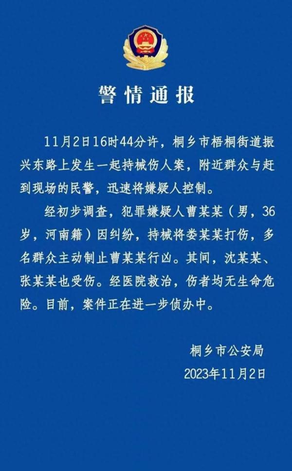 桐乡被榔头殴打女子为律师,行凶男子为其案件对方当事人,律协介入 桐乡被榔头殴打女子为律师,行凶男子为其案件对方当事人,律协介入