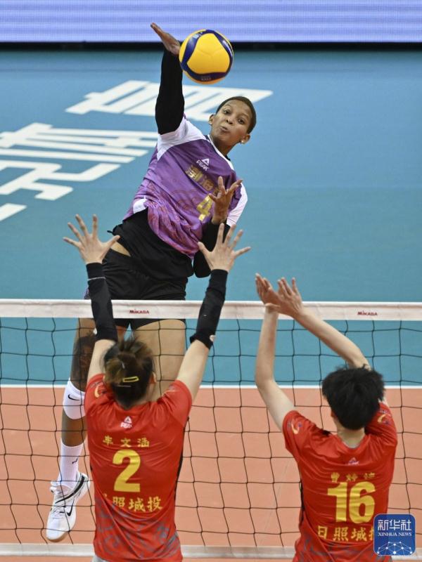 女排超级联赛｜天津渤海银行胜山东日照钢铁