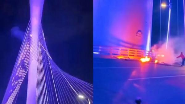 通车才月余,石家庄网红大桥斜拉索断裂掉落!仅用384小时完成施工,最新通报 通车才月余,石家庄网红大桥斜拉索断裂掉落!仅用384小时完成施工,最新通报