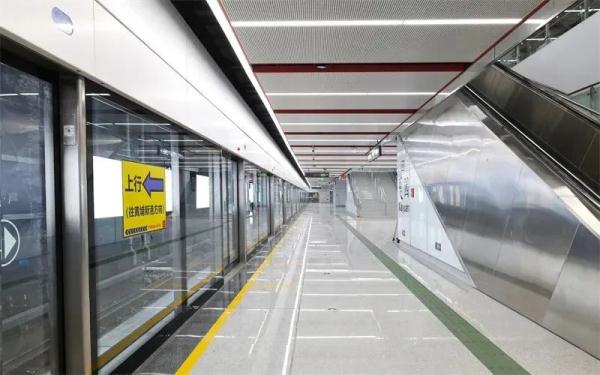 进度99%！广州这条地铁新线即将开通，站内实景图来了→