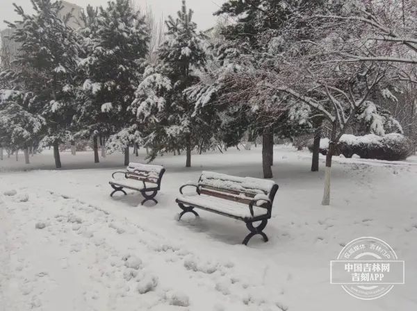 吉林省大部分地区出现积雪，最大深度在……