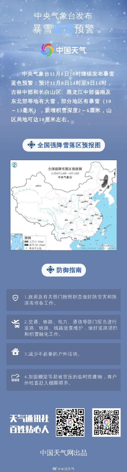 东北又一轮大范围较强降雪来袭 东北又一轮大范围较强降雪来袭