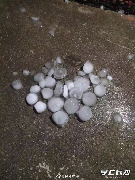 长沙发布暴雨、冰雹预警！已有地方下冰雹
