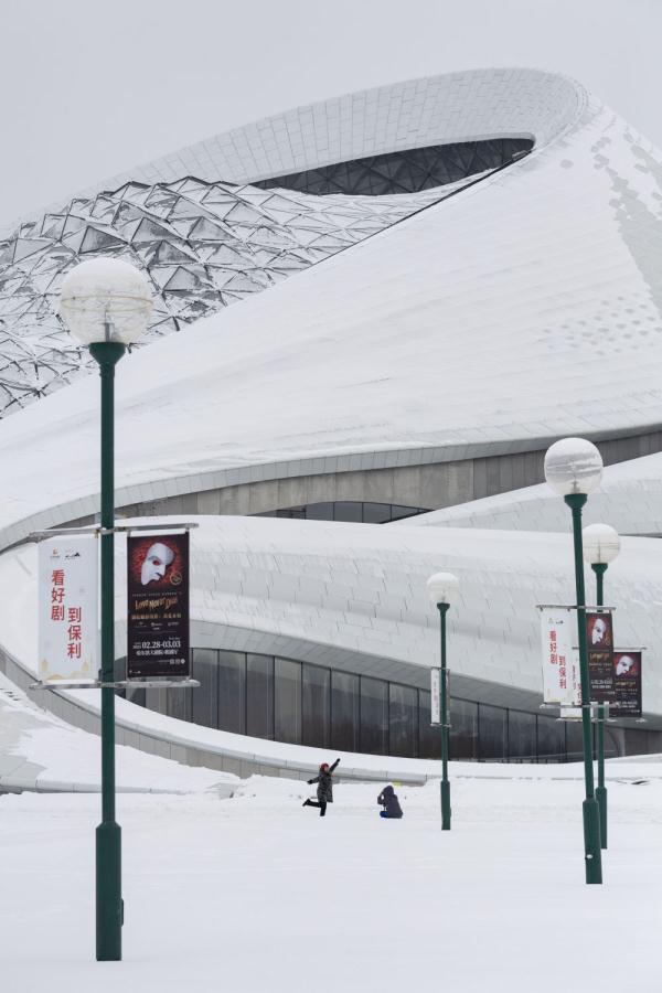 雪后冰城换上冬日银装