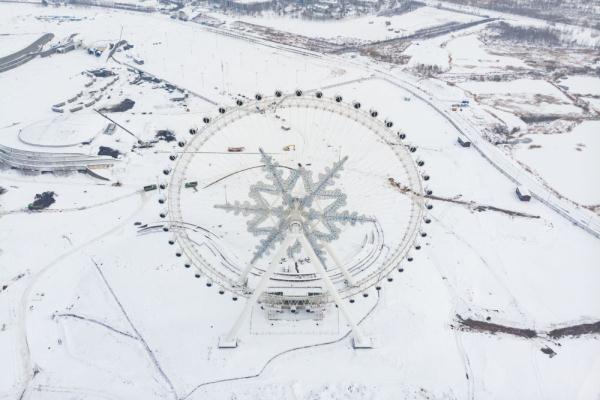 雪后冰城换上冬日银装