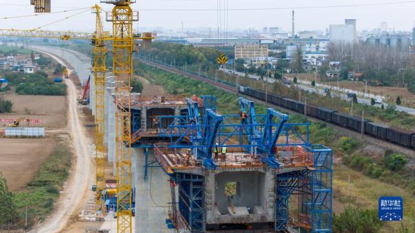 淮宿蚌城际铁路建设忙