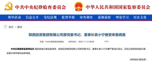 刚退休数月，袁小宁被查
