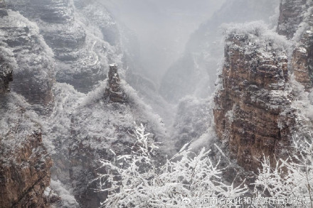 林州：太行雪景 如诗如画