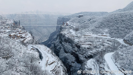 林州：太行雪景 如诗如画