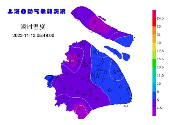 手都冻紫了，正如上海的气温图……这个冬天会出现极端寒潮吗？
