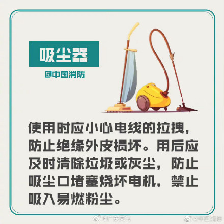 家庭常用电器消防隐患