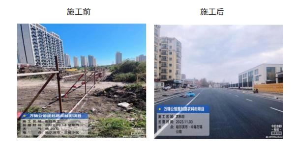 哈尔滨市15条新建街路道桥正式通车