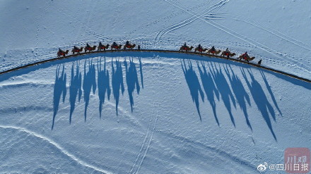 敦煌初雪大漠雪景滤镜上新