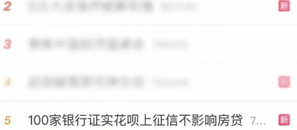 冲上热搜！花呗上征信影响房贷？100家银行客服回应